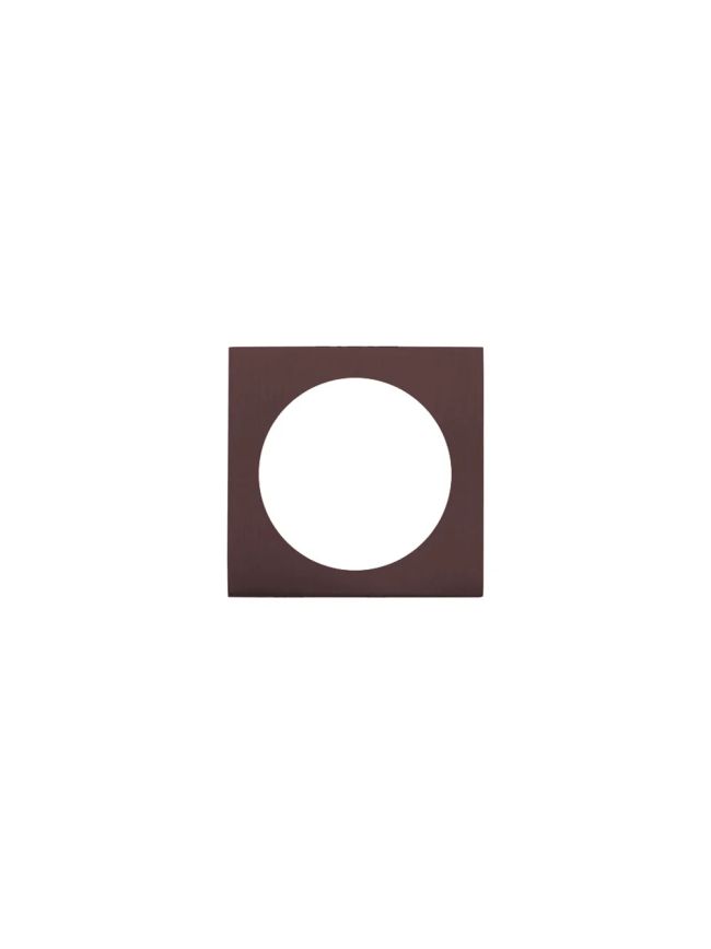 Zoo Hardware Spare square rose (turn & release) - Etna Bronze