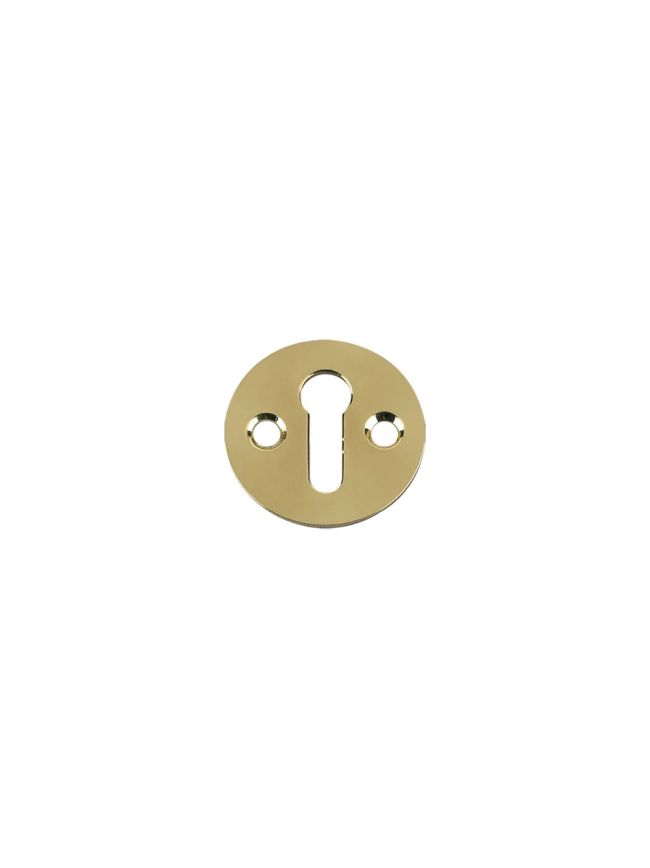 Zoo Hardware Std. Key Profile Victorian Escutcheon 32mm dia. - Polished Brass