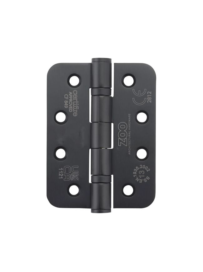 Zoo Hardware Grade 13 Ball Bearing Hinge - SS201 - Radius - CF849 - Matt Black