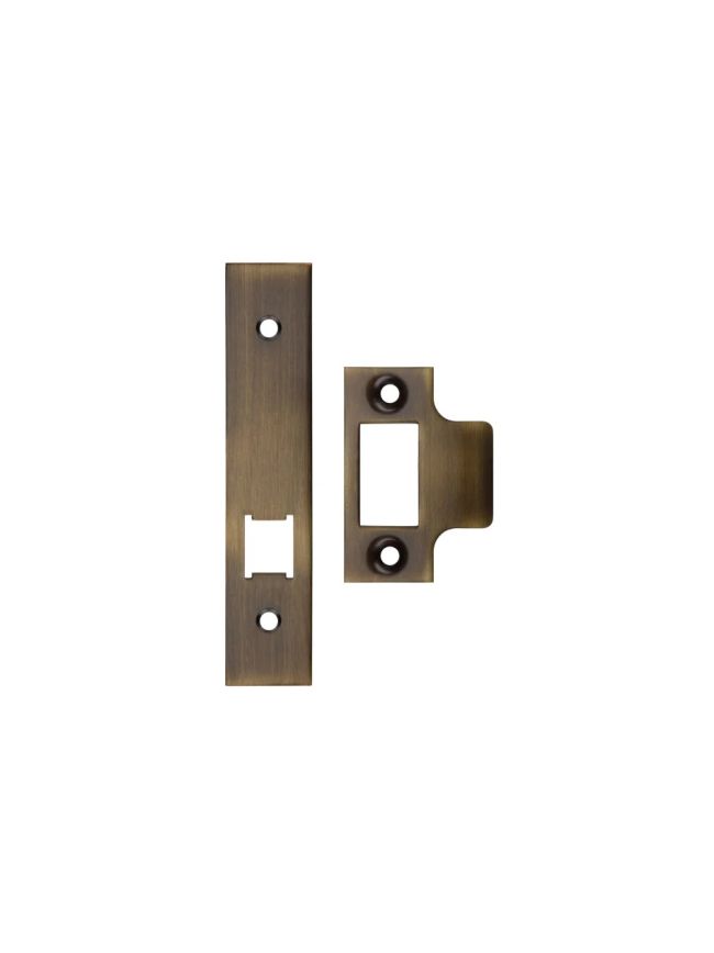 Zoo Hardware Spare Acc Pk for UK Horizontal Locks - *BLANK* - Contains Forend, Strike and Fixing Screws (Latch Version) - Bronze