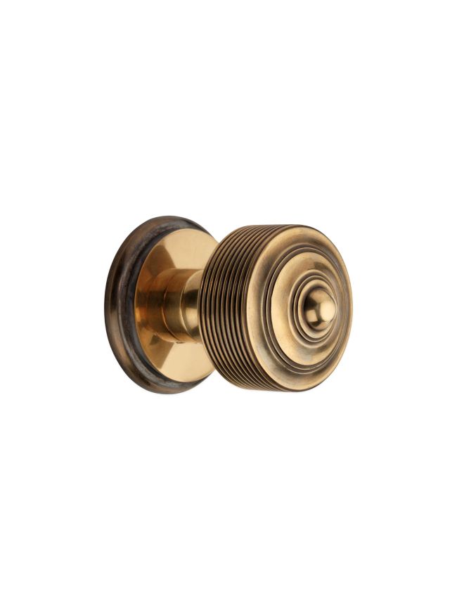 Carter Mortice Door Knob Aged Brass