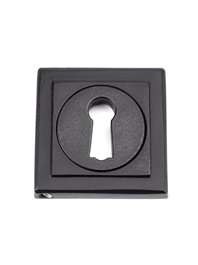 Matt Black Round Escutcheon (Square)