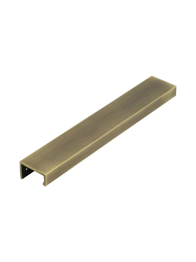 Burlington 300mm Antique Brass Angled Edge Pull - By Frelan Hardware - BUR912AB