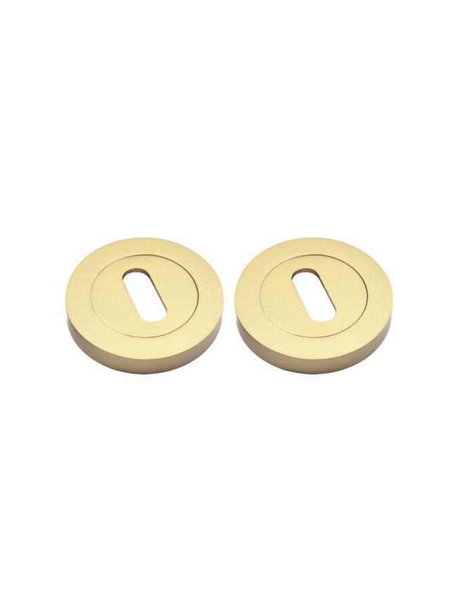 Oval Standard Escutcheon Satin Brass