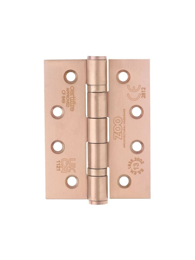 Zoo Hardware Grade 13 Ball Bearing Hinge - SS201 - CF849 - Tuscan Rose Gold
