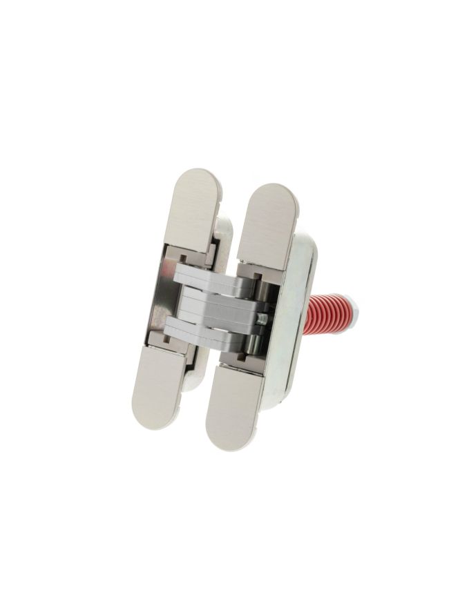 AGB Eclipse 3.2 Heavy Duty Self-Close Concealed Hinge for 60kg door - Satin Nickel