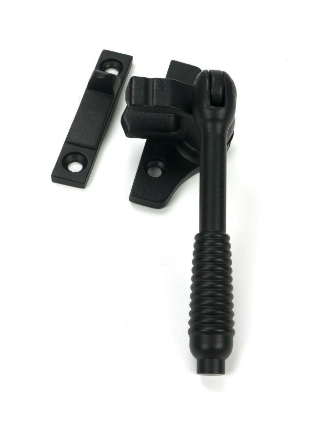 Matt Black Night-Vent Locking Reeded Fastener (Steel Window)