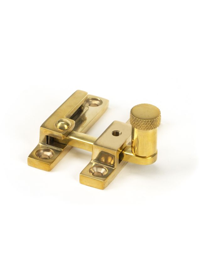 Polished Brass Brompton Quadrant Fastener - Narrow