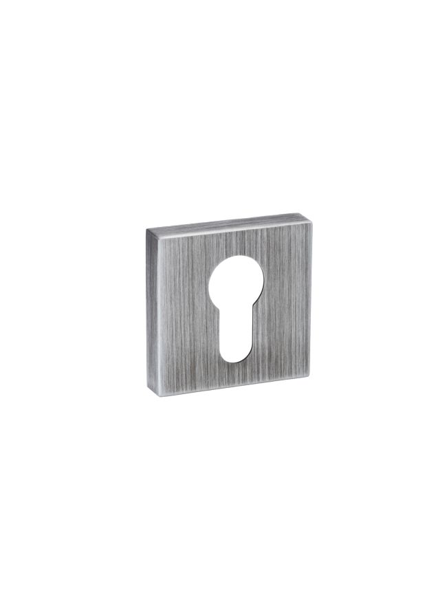 Forme Euro Escutcheons on Minimal Square Rose - Urban Graphite (Pair)