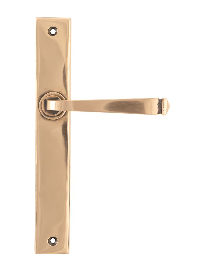 Polished Bronze Avon Slimline Lever Latch Set
