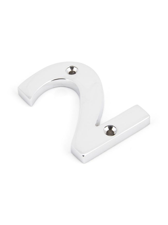 Polished Chrome Numeral 2