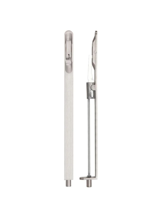 Zoo Hardware Lever action flush bolt - 20 x 305mm - radius - Satin Stainless
