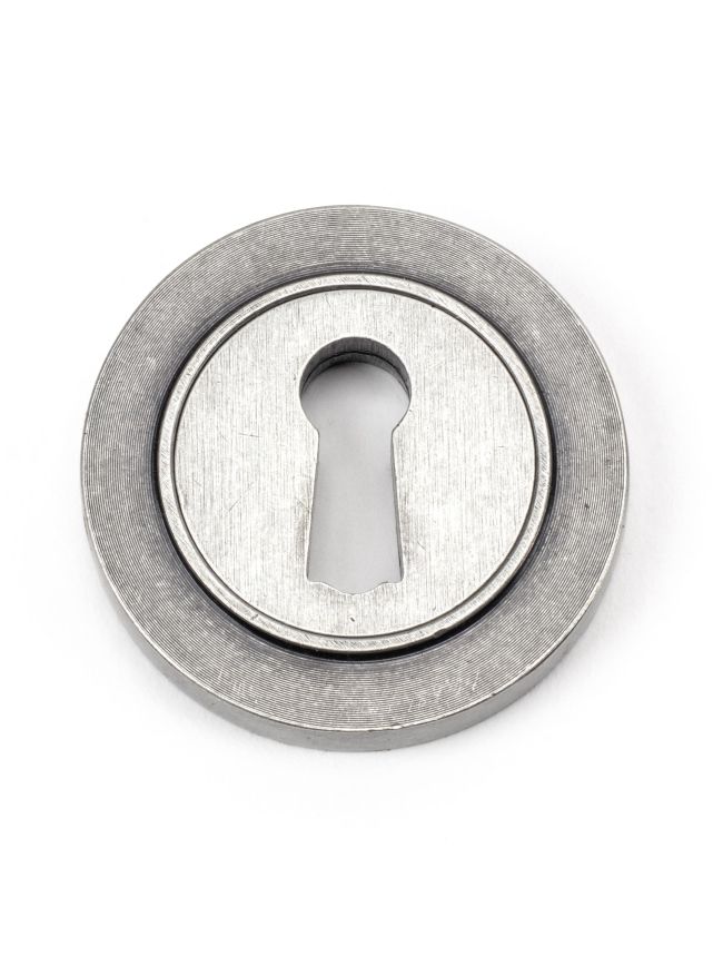 Pewter Round Escutcheon (Plain)