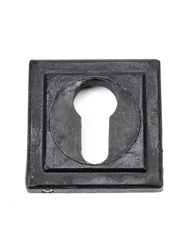 External Beeswax Round Euro Escutcheon (Square)