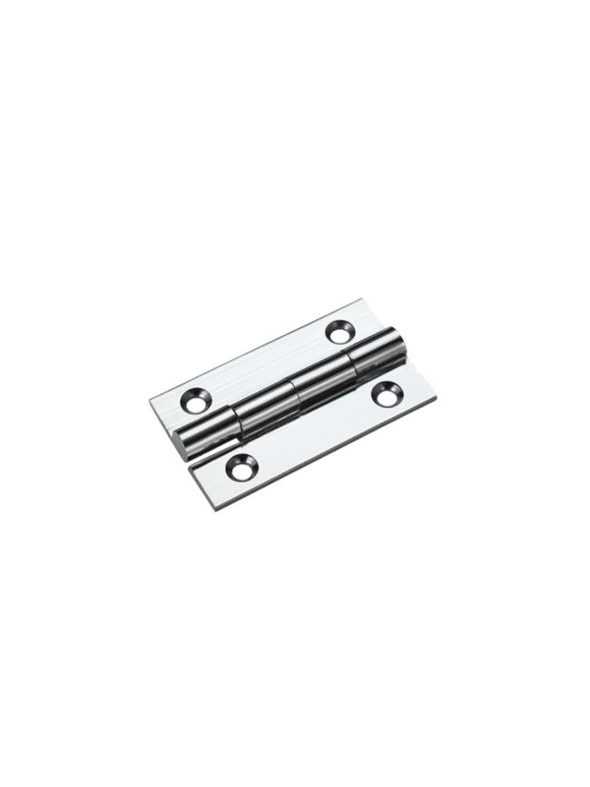 Zoo Hardware Solid drawn brass butt hinge - 38 x 22 x 1.3mm - Polished Chrome