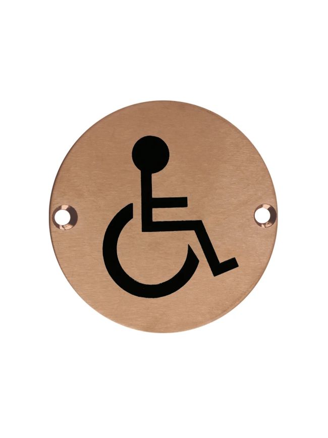 Zoo Hardware Sex Symbol - Disabled - 76mm dia - PVD Bronze