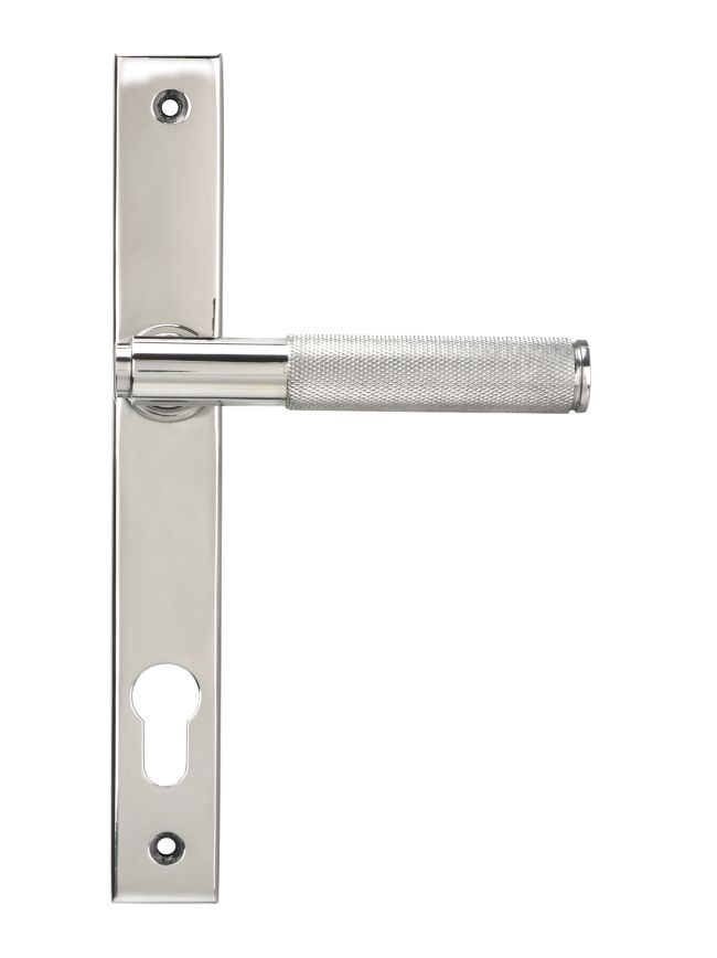 Polished Marine SS (316) Brompton Slimline Lever Espag. Lock Set