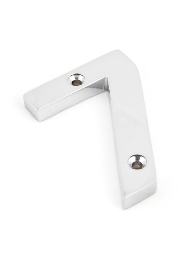 Polished Chrome Numeral 7