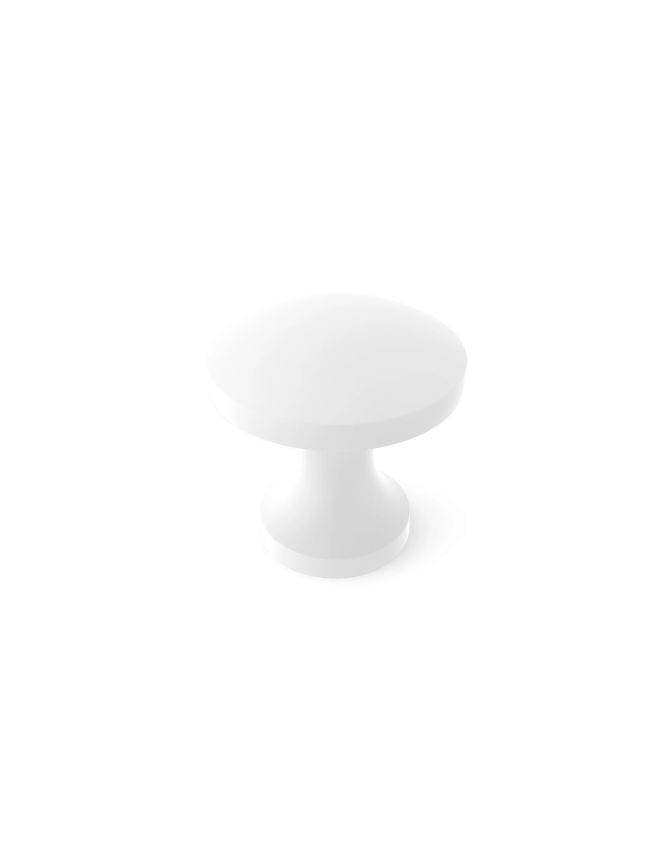 Zoo Hardware Top Drawer Fittings 24mm knob - White