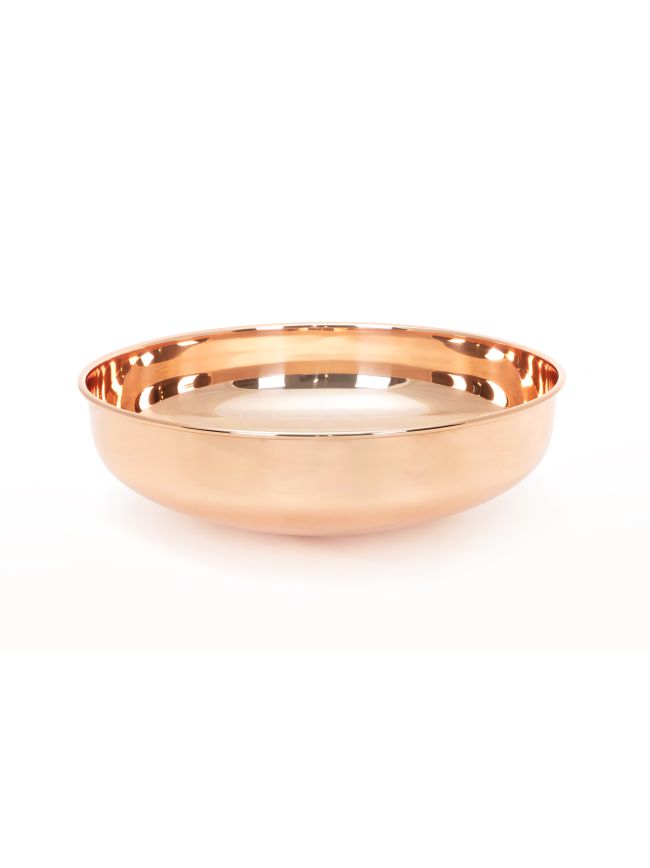 Smooth Copper Round Sink