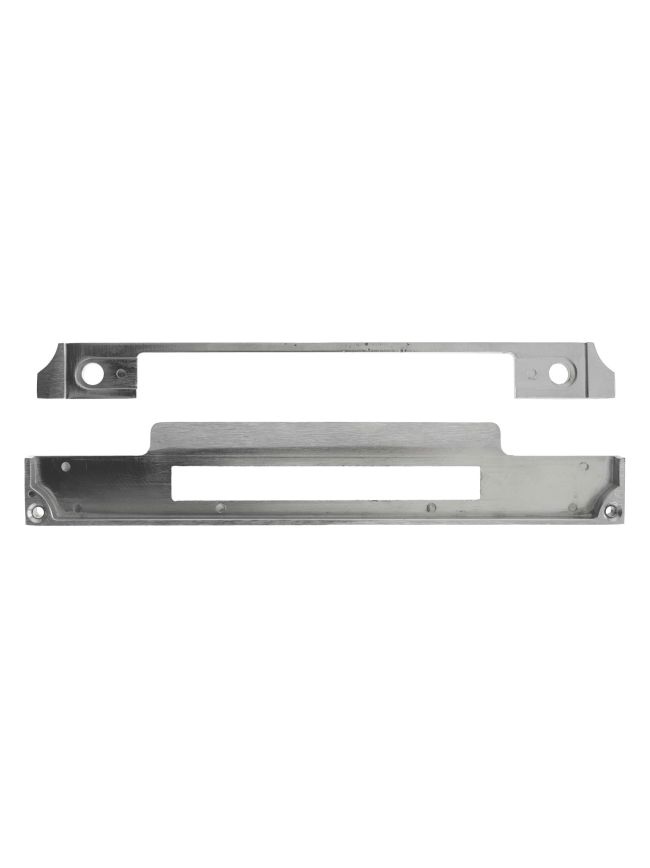 Atlantic DIN Rebate Kit for Fixed Plate Euro Profile, Bathroom Lock, Latch, Euro Deadlock - Satin Stainless Steel