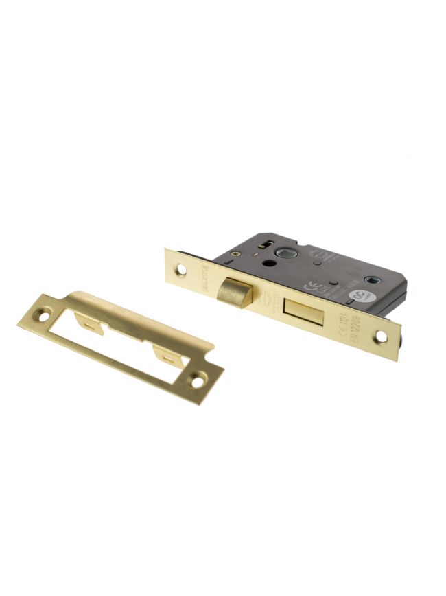 Atlantic Bathroom Lock [CE] 2.5" - Satin Brass