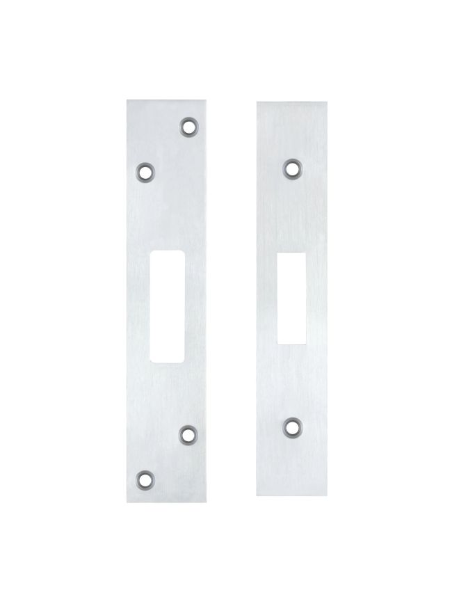 Zoo Hardware Spare Acc Pk for UK Dead Locks - *BLANK* - contains Forend, Strike and Fixing Screws - Satin