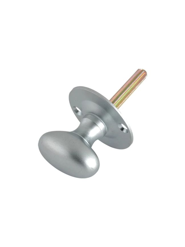 Zoo Hardware Oval Thumb Turn - Rack Bolt 38mm Rose dia. - Satin