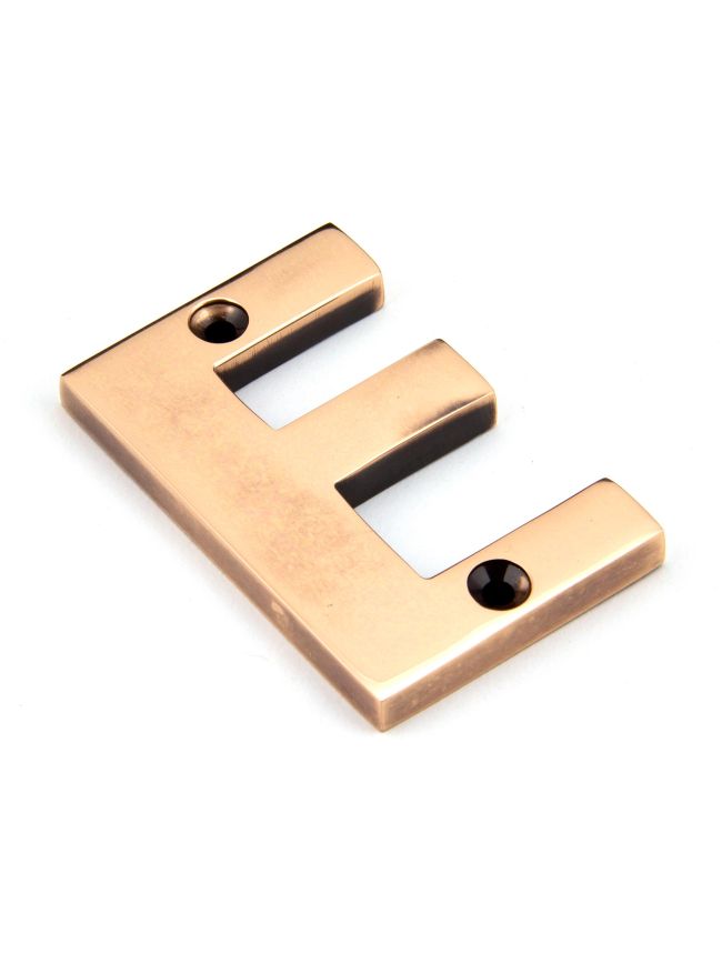 Polished Bronze Letter E