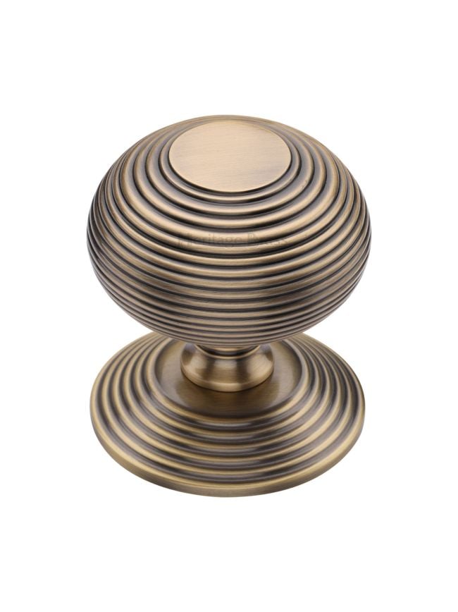Heritage Brass Centre Door Knob Reeded Design 3 1/2 Antique Brass Finish
UK Registered Design Number 6241152
