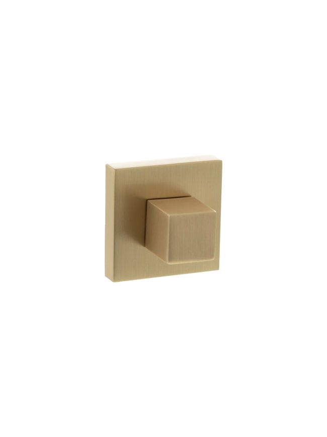 Senza Pari WC Turn and Release on Minimal Square Rose - Satin Brass