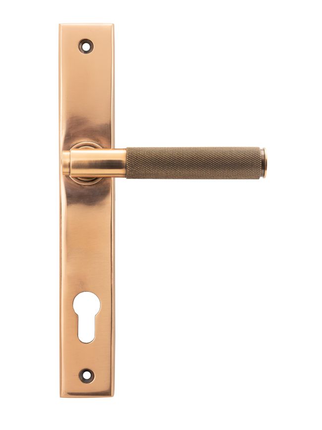 Polished Bronze Brompton Slimline Lever Espag. Lock Set