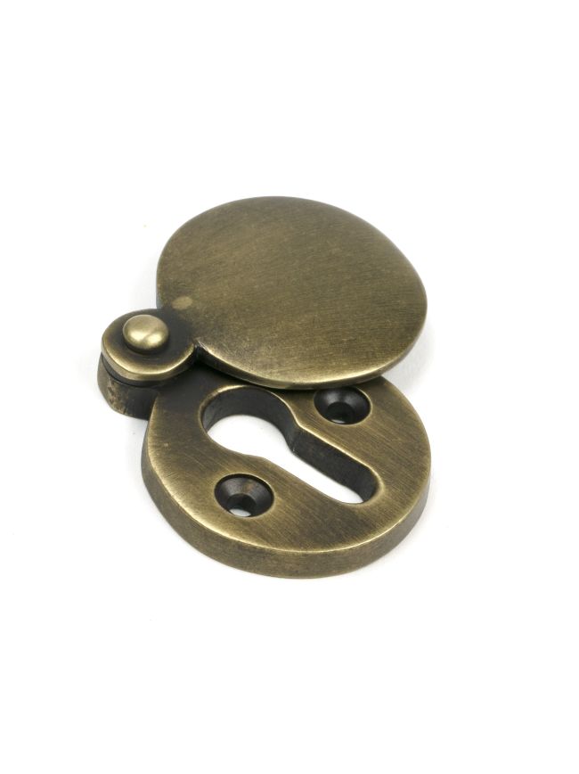Burnished Brass 30mm Round Escutcheon