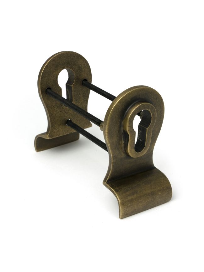 Burnished Brass 50mm Euro Door Pull (Back to Back fixings)