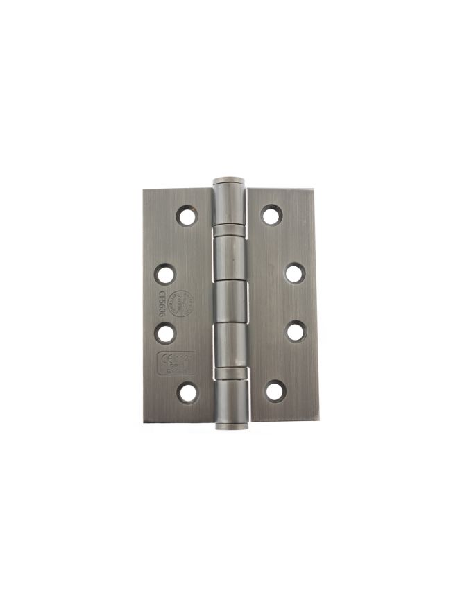 Atlantic Ball Bearing Hinges Grade 13 Fire Rated 4" x 3" x 3mm - Matt Gun Metal (Pair)