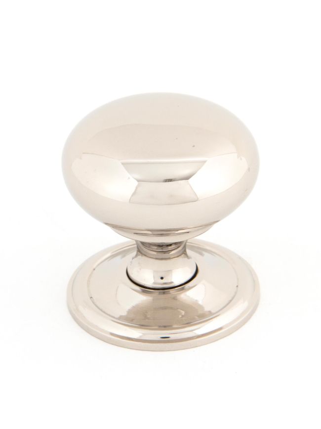 Polished Nickel Mushroom Cabinet Knob 38mm
