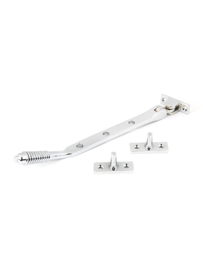 Polished Chrome 8" Reeded Stay