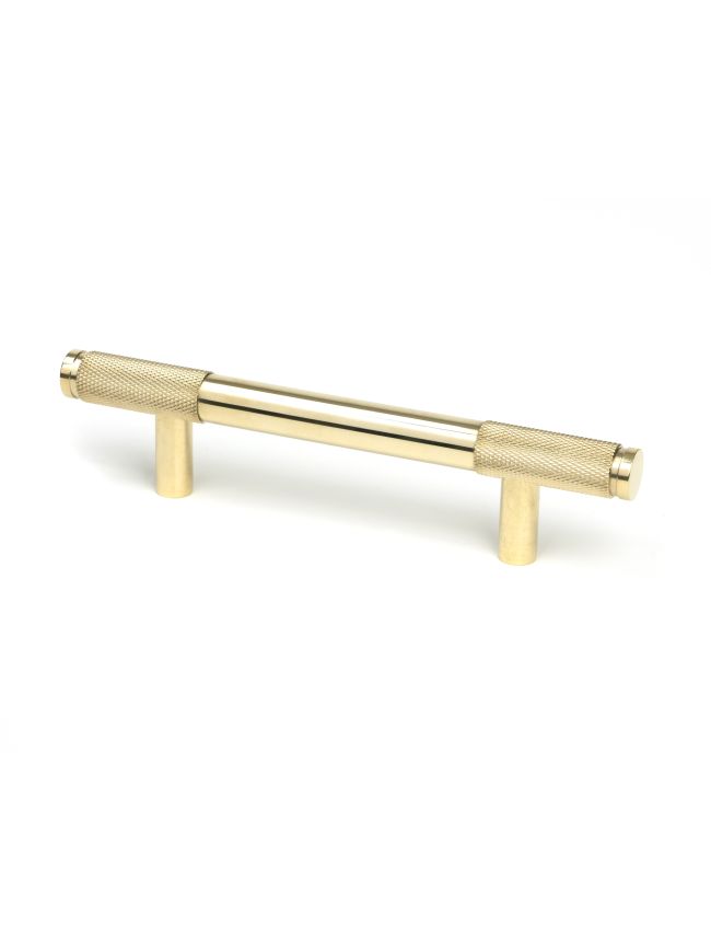 Polished Brass Half Brompton Pull Handle - Small