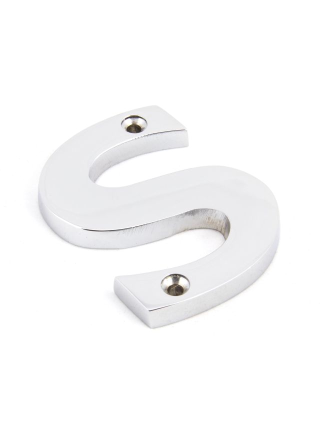 Polished Chrome Letter S