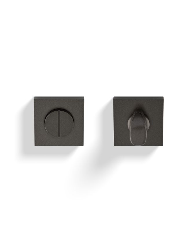 Valli Turn & Release Push-on Square Rosette - Anthracite