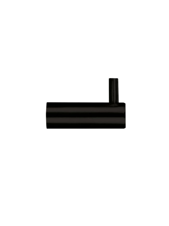 Zoo Hardware Single Coat Hook without Rose - Black