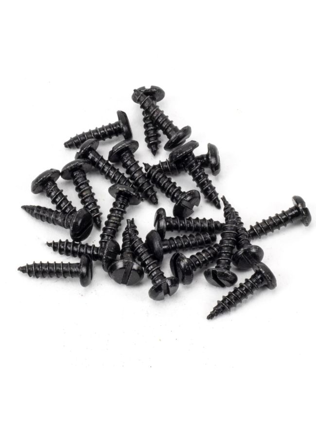 Black 6x½" Round Head Screws (25)