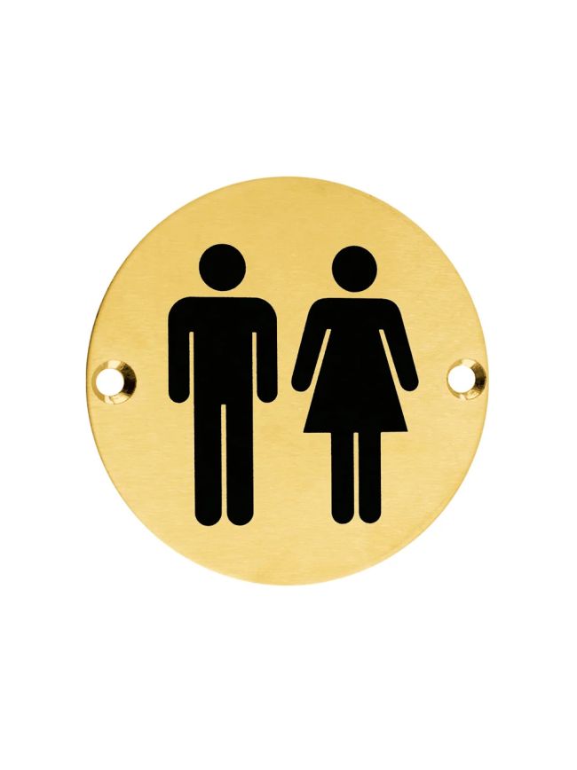 Zoo Hardware Sex Symbol - Unisex - 76mm dia - PVD Satin Brass