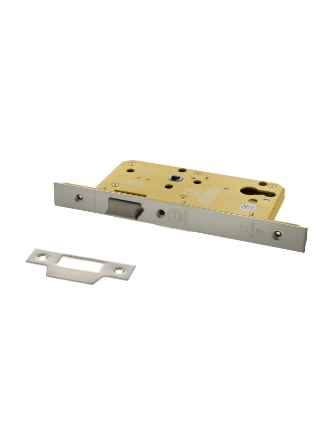 Atlantic DIN Heavy Duty Latch 60mm backset - Polished Chrome