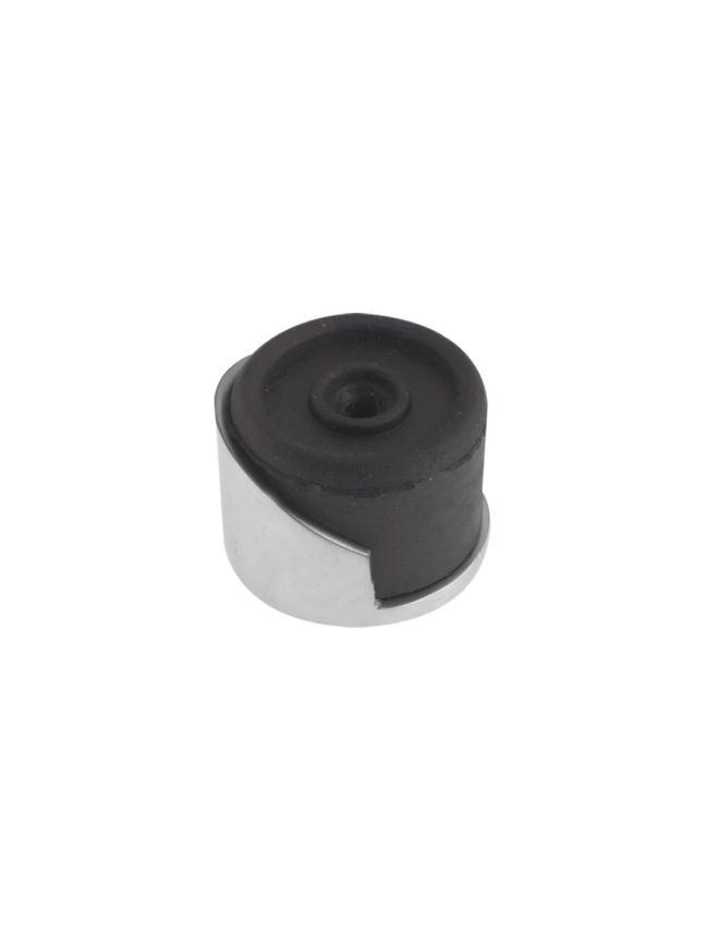 Zoo Hardware Round Floor Mounted Door Stop - Satin Chrome