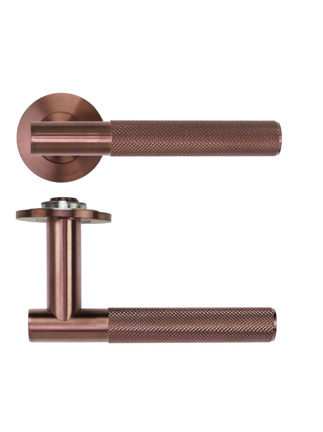Zoo Hardware Orta Lever on 4mm Round Slim Sprung Rose - PVD Bronze