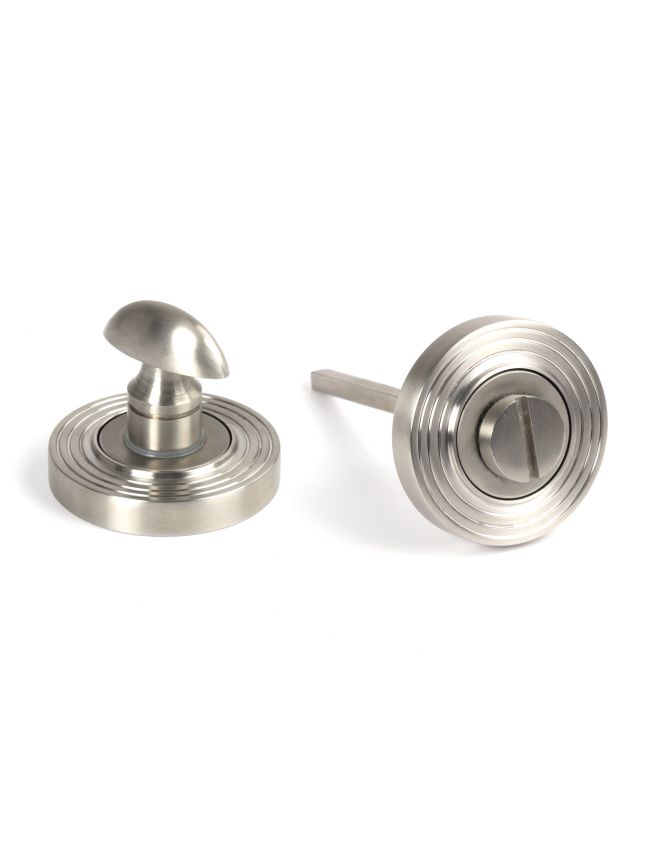 Satin Marine SS (316) Round Thumbturn Set (Beehive)