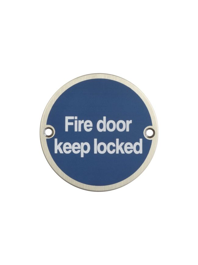 Stainless Steel Fire Door Locked 75mm Satin Stainless Steel - By Frelan Hardware - JS101SSS