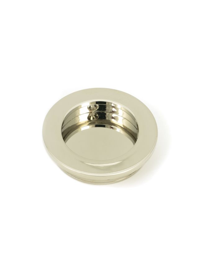 Polished Nickel 60mm Plain Round Pull