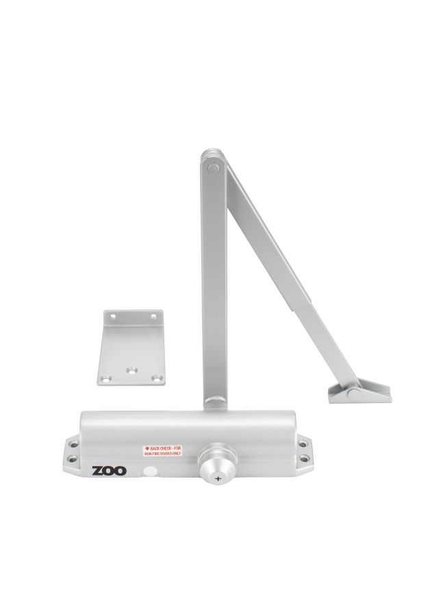 Zoo Hardware Size 2-4 Door Closer - Nickel